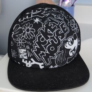 Neff Black and White Graffiti Snapback Hat